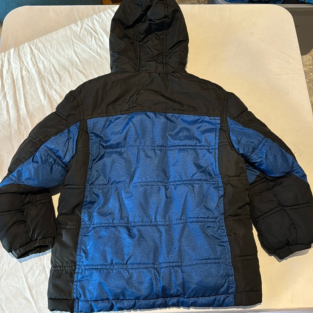 ZeroXposure Heavy weight Coat. Fleece Lined and hooded. Black & Blue - Picture 6 of 6